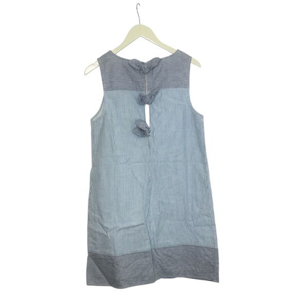 NWT Vineyard Vines Seersucker Colorblock Dress Hydrangea Tie Back Size 8 NEW - Picture 6 of 6